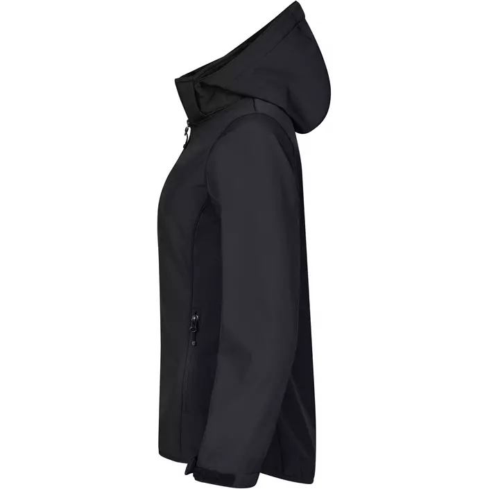 Clique Classic women's softshell jacket, Black, large image number 3