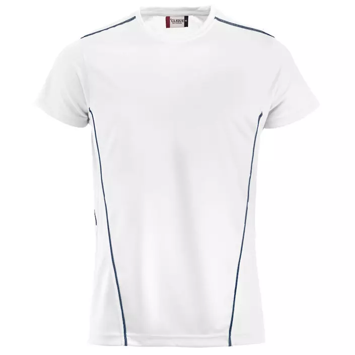 Clique Ice Sport-T  T-shirt, Vit/marinblå, large image number 0