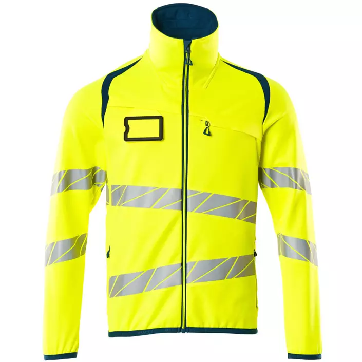 Mascot Accelerate Safe fleece jacket, Hi-Vis Yellow/Dark Petroleum, large image number 0