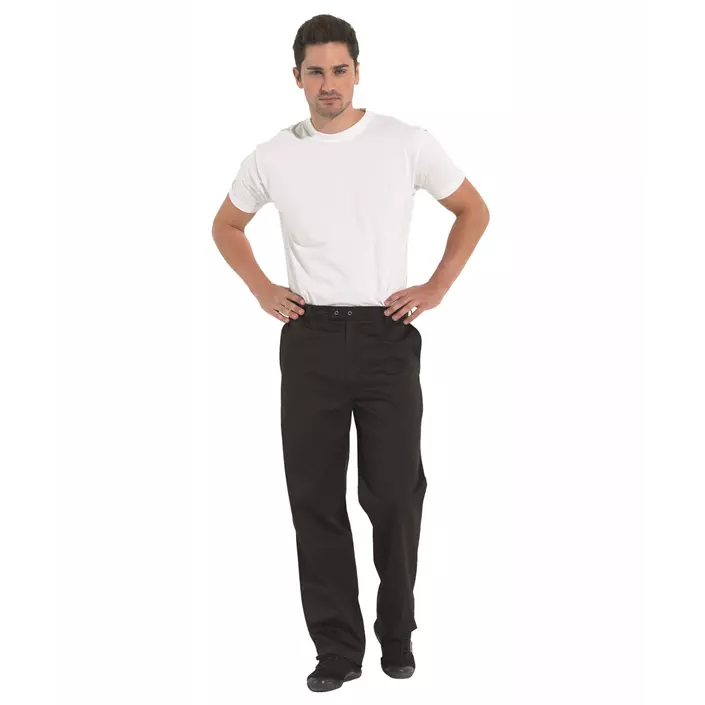 Kentaur trousers with pleats, Black, large image number 1