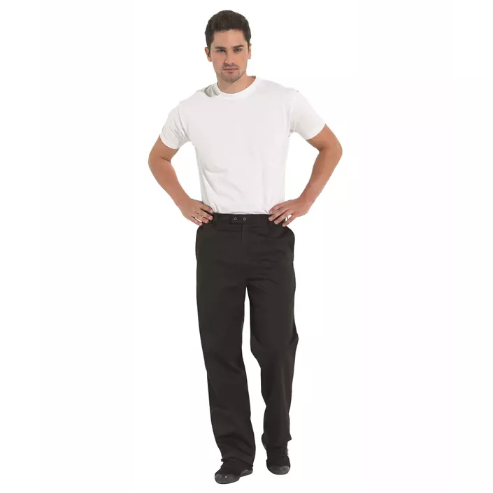 Kentaur trousers with pleats, Black, large image number 1