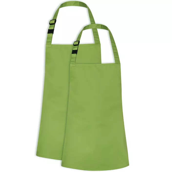 Karlowsky bröstlappsförkläde till barn, Lime, large image number 2