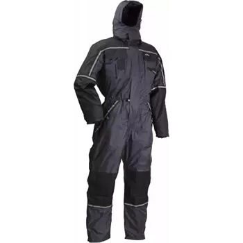 Lyngsoe thermo coverall for kids, Grey/Black