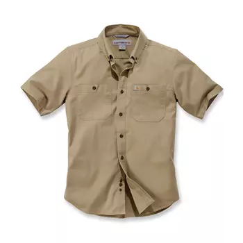 Carhartt Rugged Flex Rigby kortärmad skjorta, Dark khaki