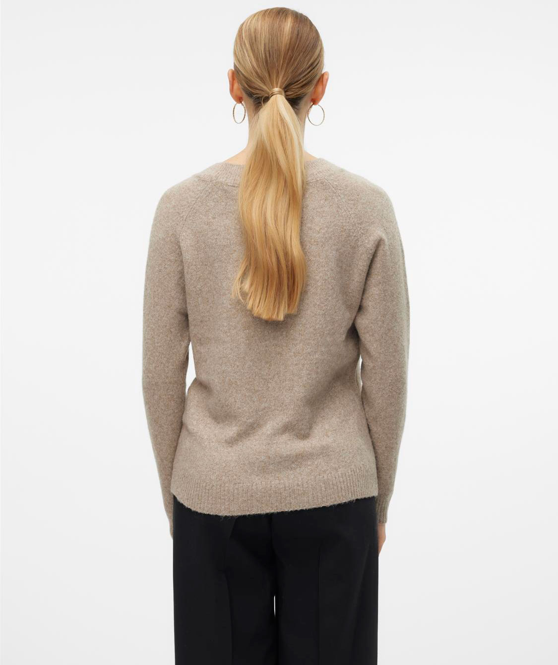 Vero Moda VMDOFFY women's knitted pullover, Sepia Tint, large image number 2