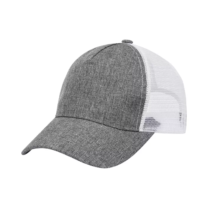 Karlowsky Trucker mesh cap, Grey Melange/White, Grey Melange/White, large image number 0