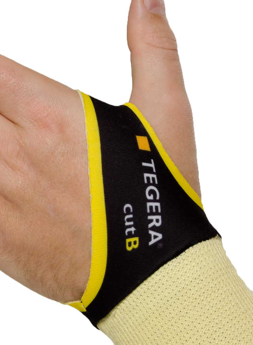 Tegera 74 cut resistant sleeve Cut B, Yellow, large image number 2