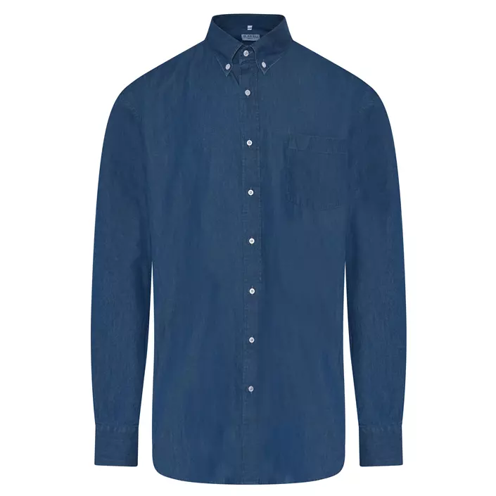 Angli Chambray Classic+ skjorta, Blå, large image number 0