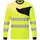 Portwest PW2 langærmet T-shirt, Hi-vis Gul/Sort, Hi-vis Gul/Sort, swatch