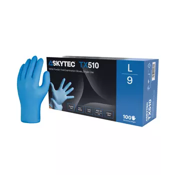 Skytec TX510 nitril engangshandsker 100 stk., Blå