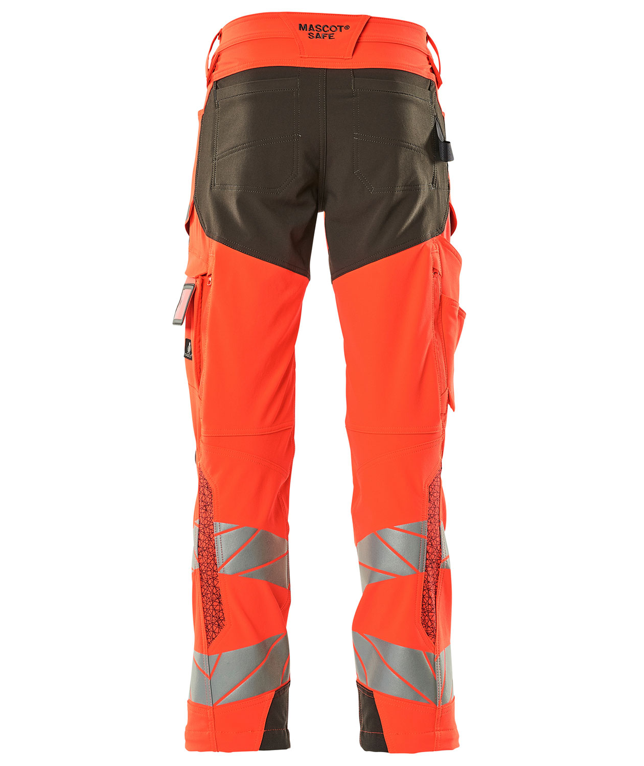 Mascot®Accelerate Safe tradesman pants hanging pockets Full Stretch  19131-711-3314 moss green/orange Hi-Vis – Sikkerhedsgiganten