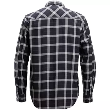 Snickers AllroundWork flannel lumberjack shirt, Black/Grey