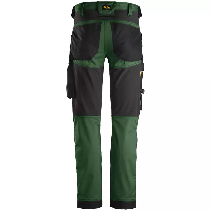 Snickers AllroundWork arbetsbyxa 6341, Skog grön/svart, large image number 1