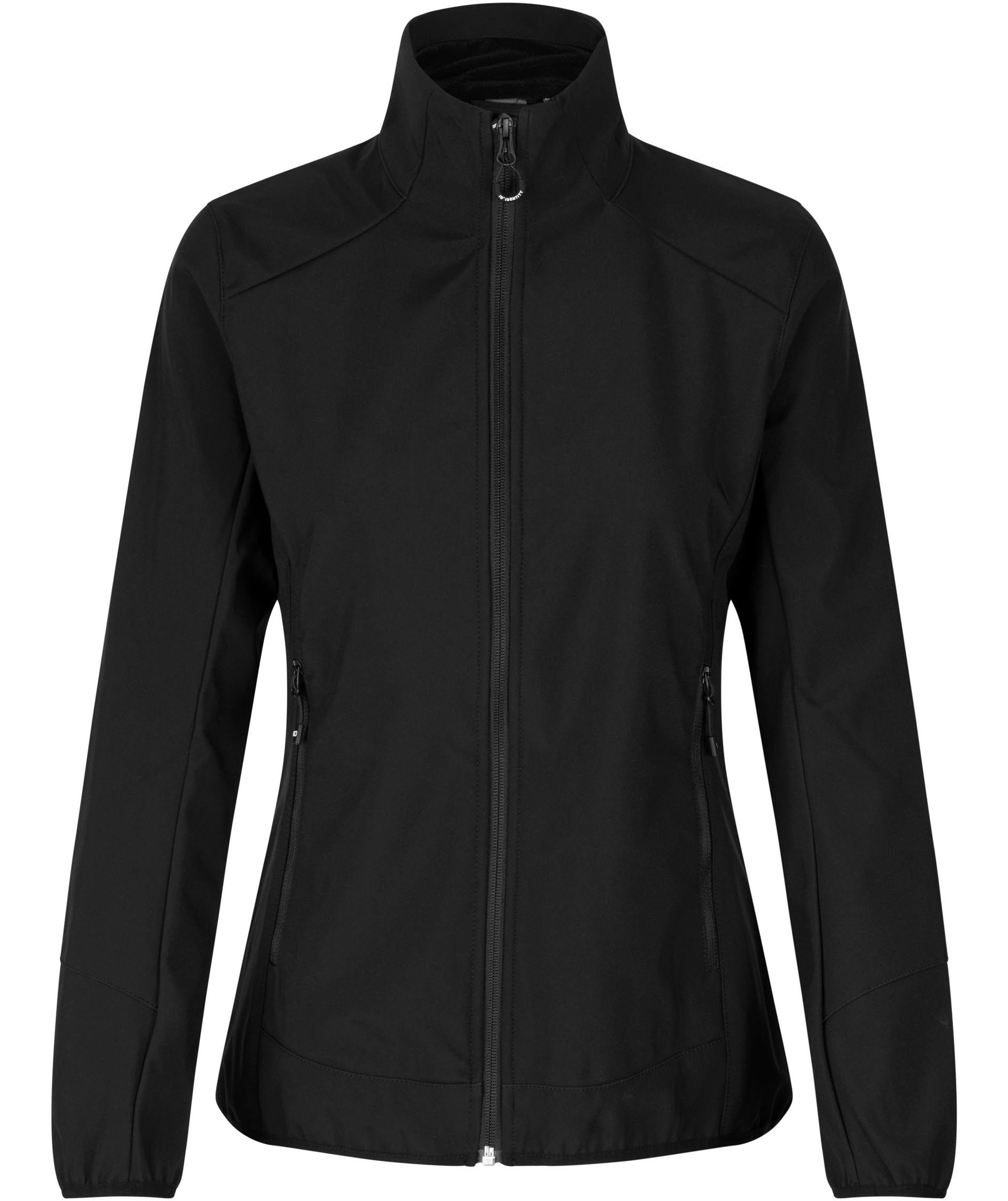 ID functional women's softshell jacket, Black, Black, swatch
