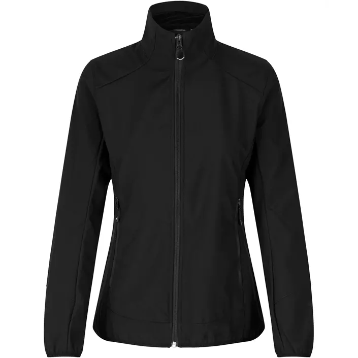 ID functional women's softshell jacket, Black, large image number 0