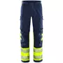 Fristads Green work trousers 2647 GSTP full stretch, Hi-Vis yellow/marine