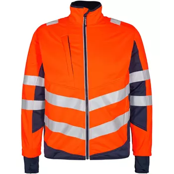 Engel Safety softshell jacket, Orange/Blue Ink