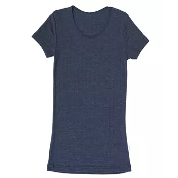 Joha Emily dame T-shirt, uld/silke, Mørkeblå