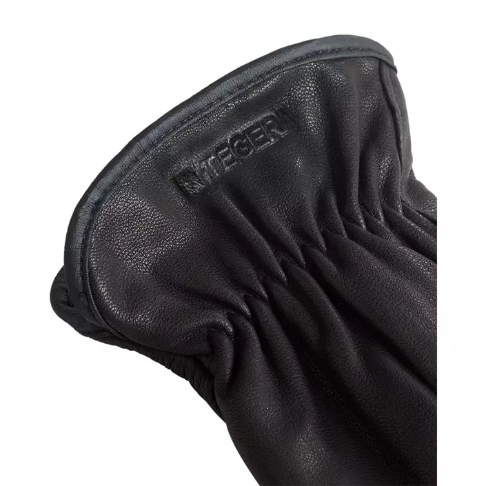 Tegera 8555T leather gloves with cut resistance Cut D, Black, large image number 1
