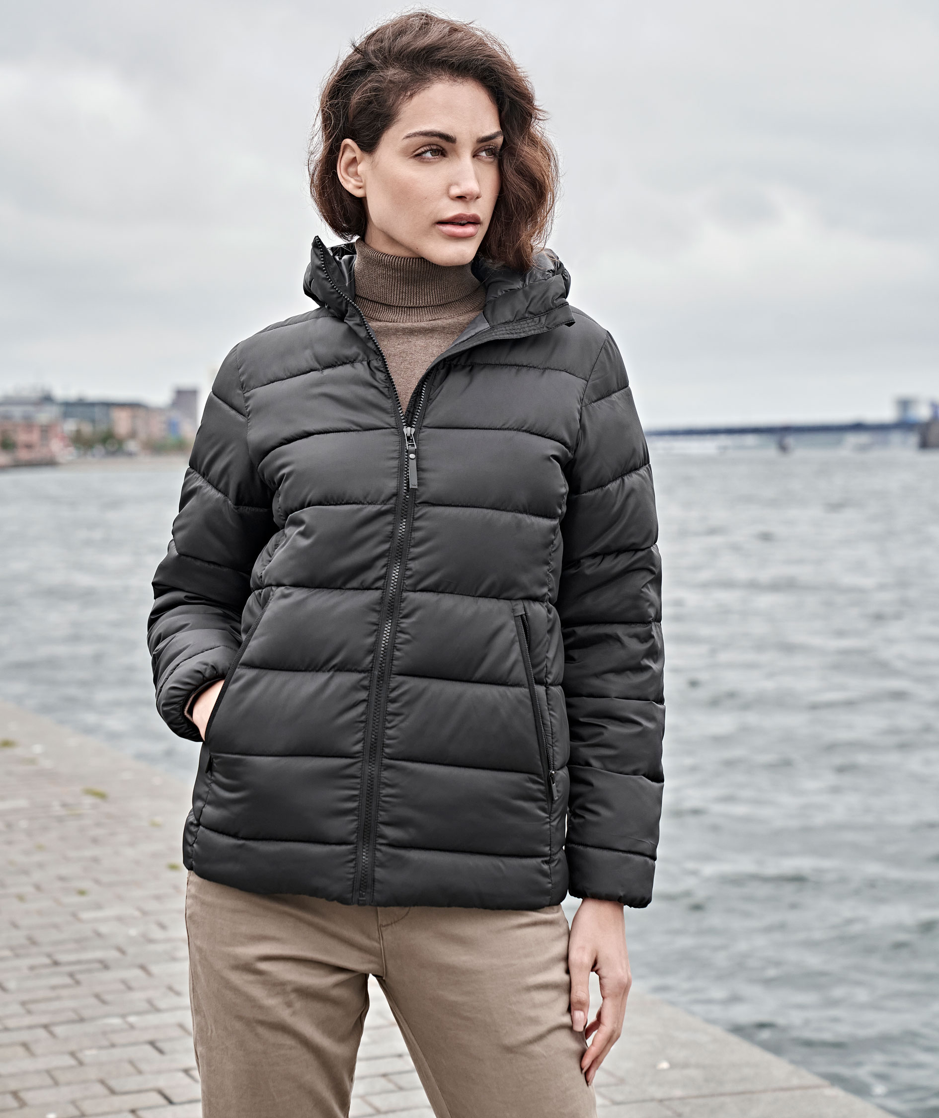 Tee Jays Lite Hooded women's jacket