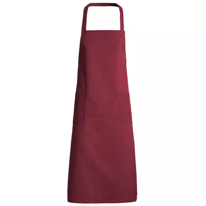 Kentaur bib apron with pockets, Bordeaux, large image number 0