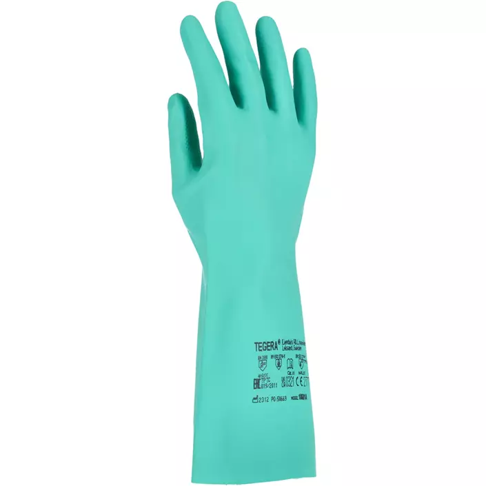 Tegera 18601A Chemforce kemihandskar, Grön, large image number 1
