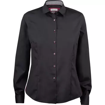 J. Harvest & Frost Twill Red Bow 20 lady fit shirt, Black/Red
