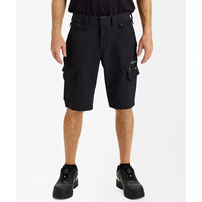 Engel Entire shorts full stretch, Black/Anthracite Grey, large image number 2