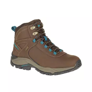Merrell Vego Mid LTHR WTPF women's hiking boots, Dark Earth/Britanny Blue