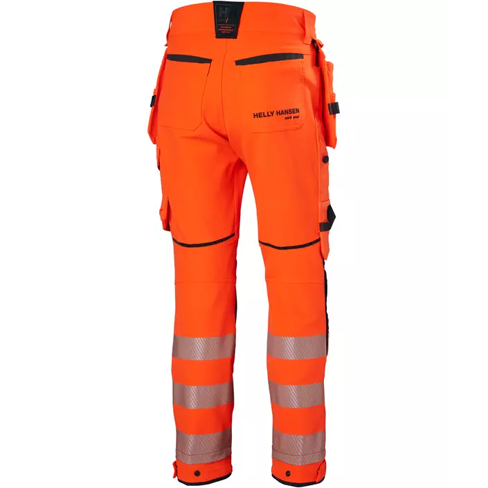 Helly Hansen ICU BRZ craftsman trousers full stretch, Hi-vis Orange/Ebony, large image number 2