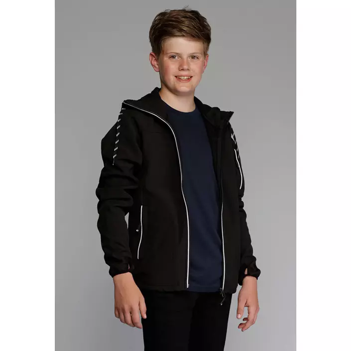 IK softshell jacket for kids, Black, large image number 1