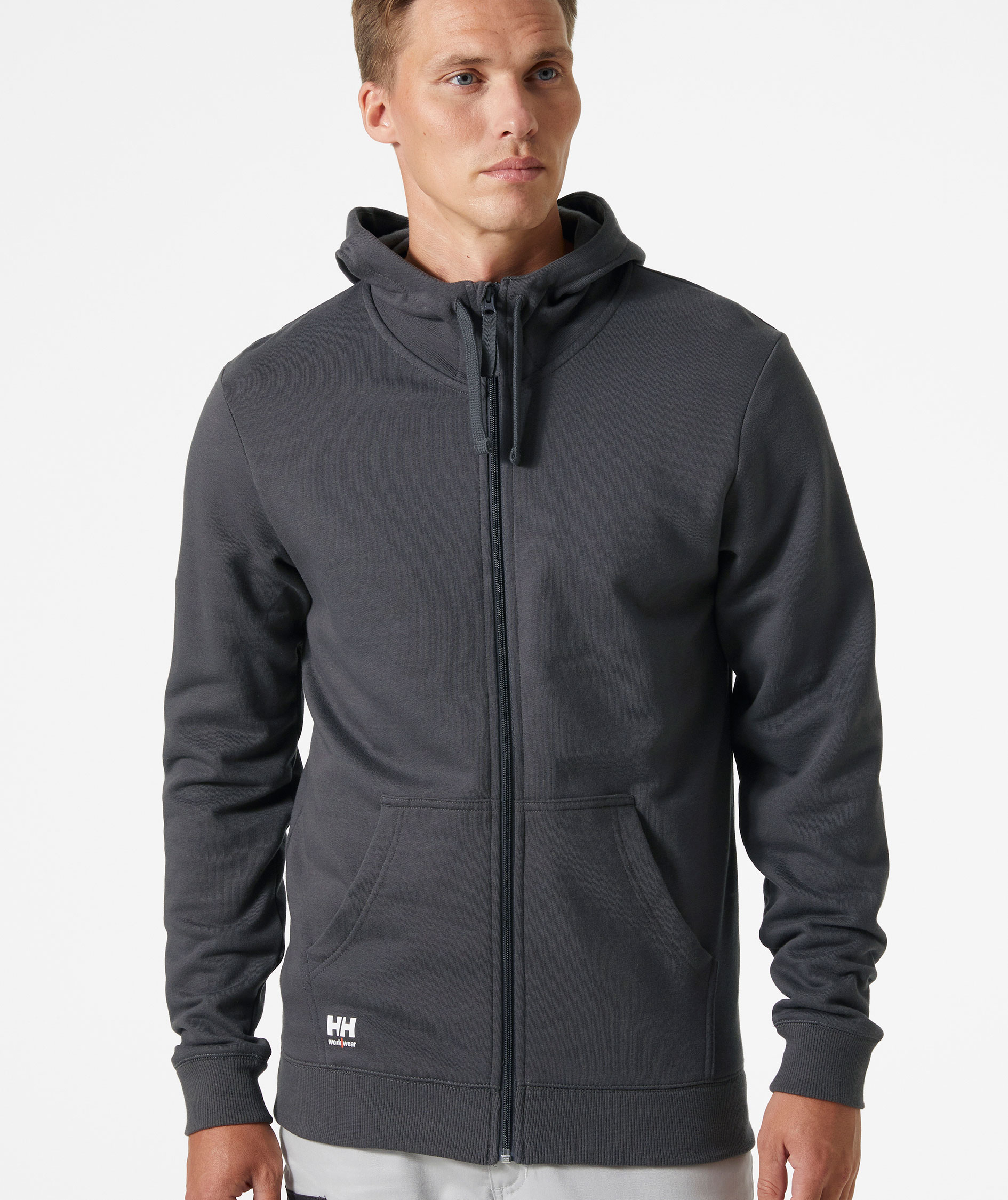 Helly Hansen Classic hoodie with zipper, Dark Grey