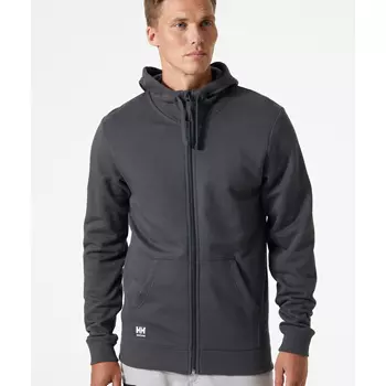 Helly Hansen Classic hoodie with zipper, Dark Grey