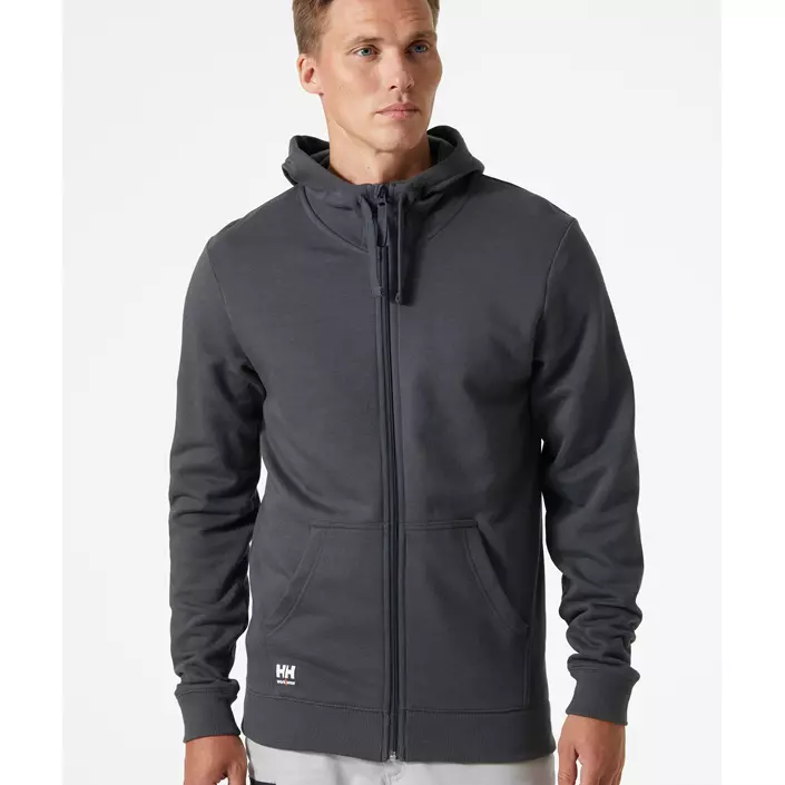 Helly Hansen Classic hoodie with zipper, Dark Grey, large image number 1