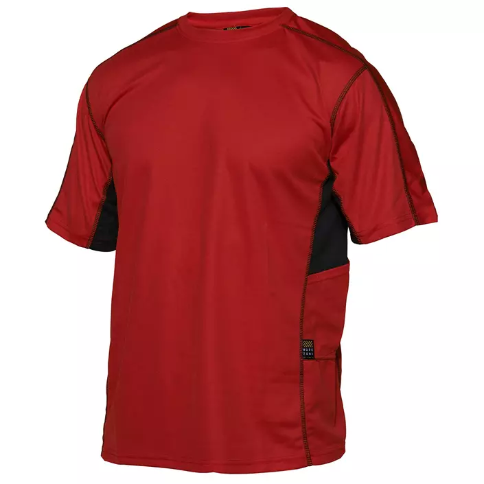 Workzone Technical T-shirt, Red/Black, large image number 0