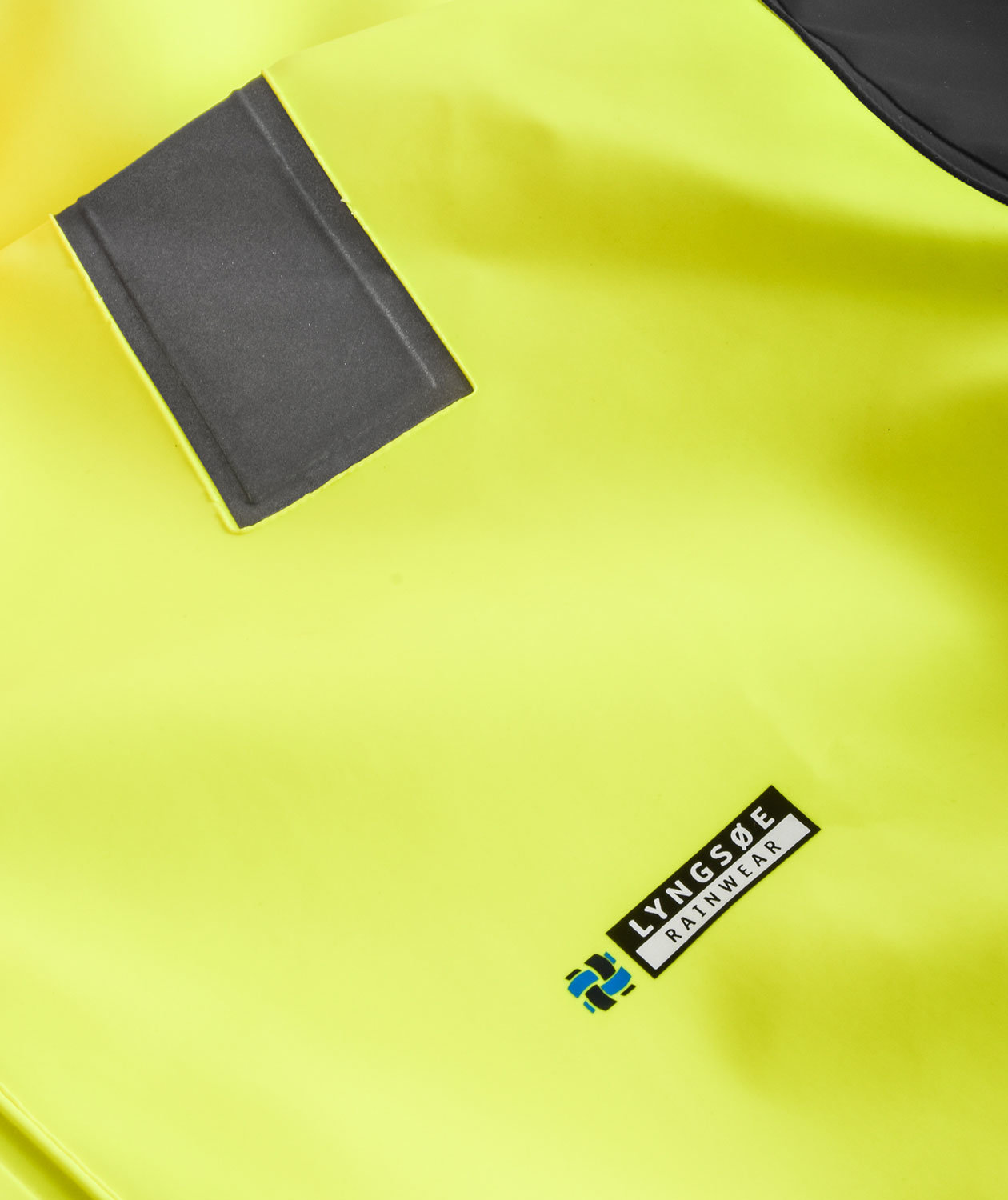 Lyngs&oslash;e PVC rain jacket, Hi-vis Yellow/Marine, large image number 2