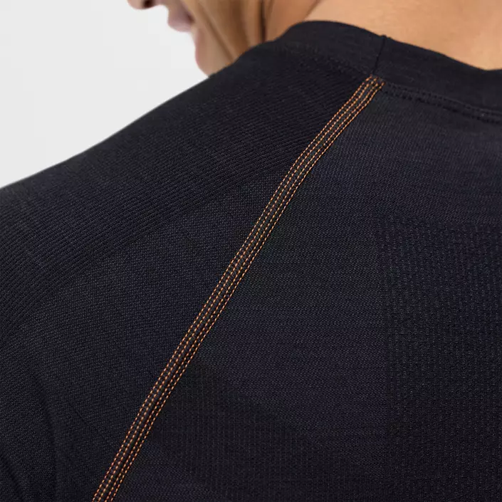 Snickers langærmet uld termoundertrøje, Black, large image number 7