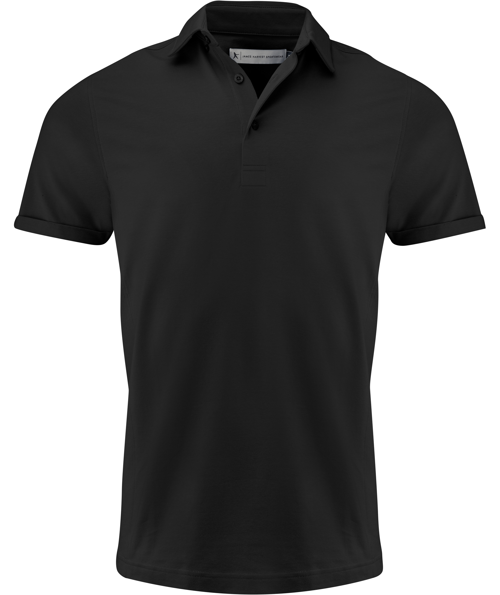 J. Harvest Sportswear American polo shirt, Black, Black, swatch
