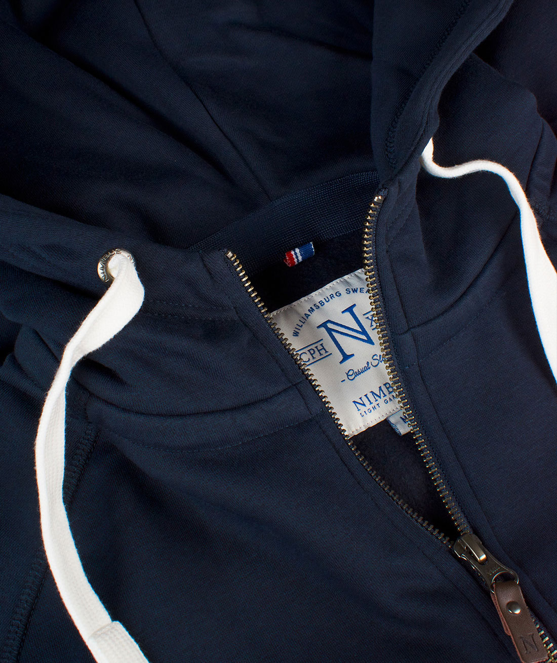 Nimbus Williamsburg h&aelig;ttetr&oslash;je med lynl&aring;s, Navy, large image number 3