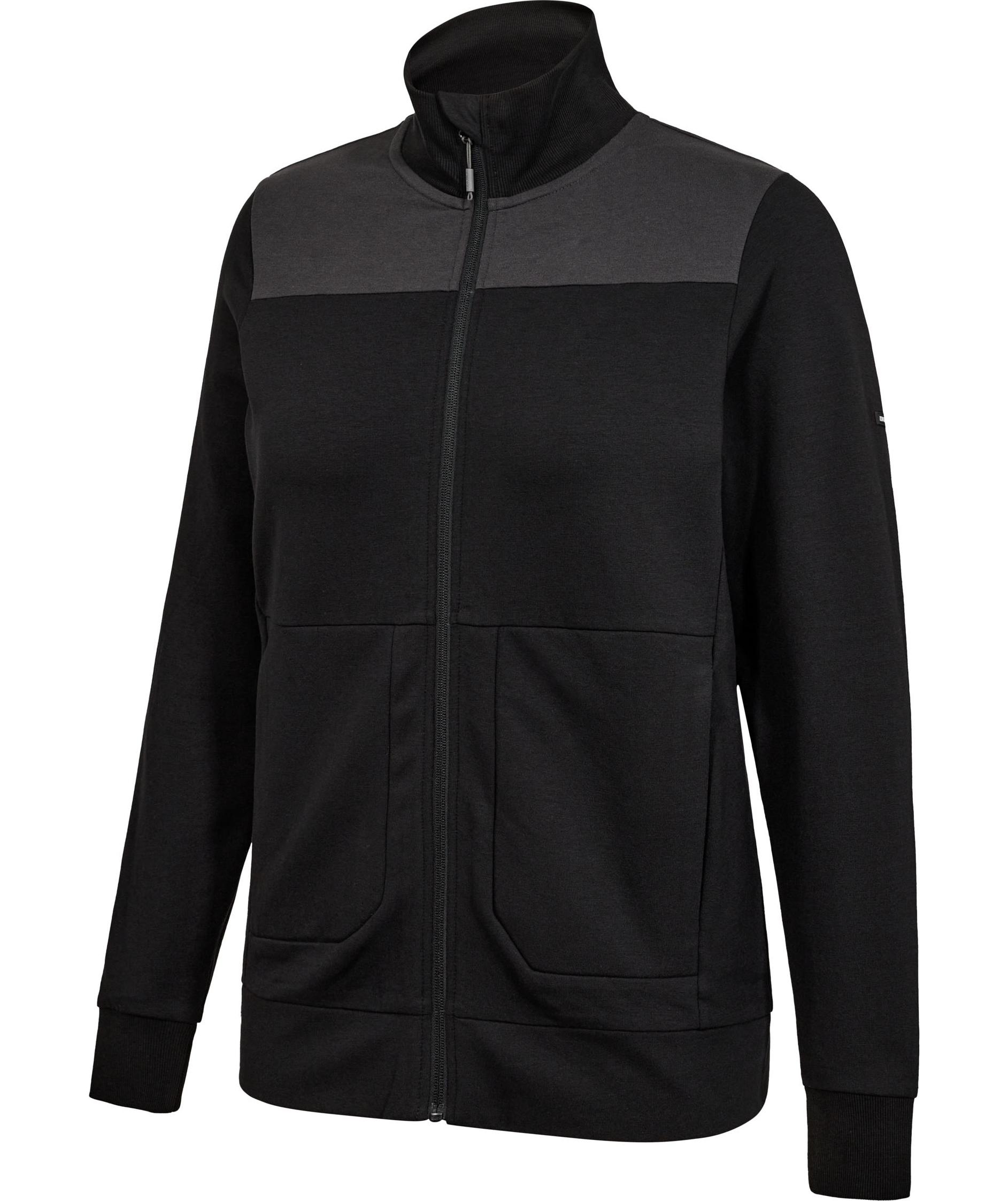 Engel Entire women's sweat cardigan, Black/Anthracite Grey, large image number 5