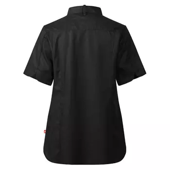Segers 1024 slim fit short-sleeved women's chefs shirt, Black