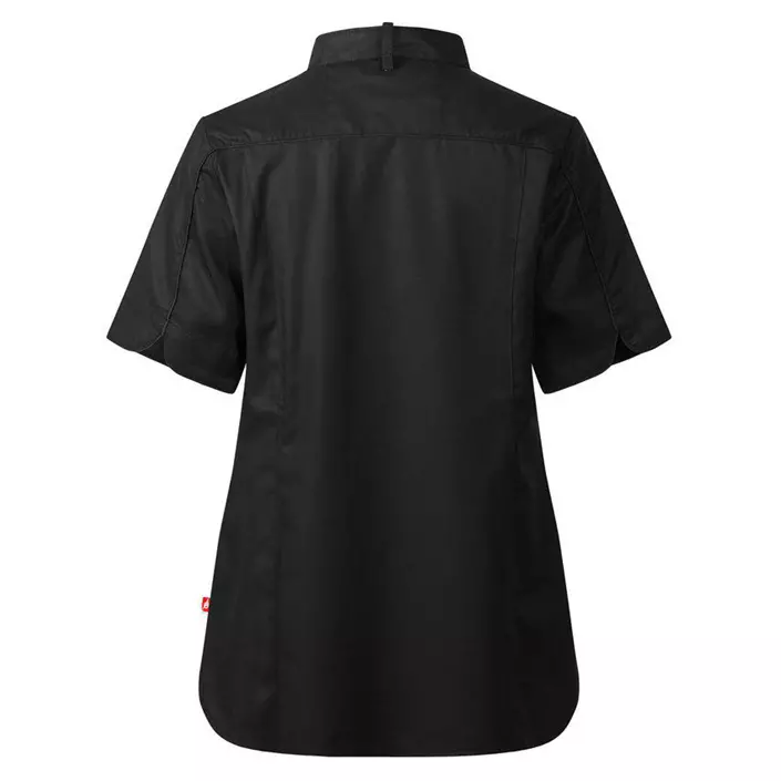 Segers 1024 slim fit short-sleeved women's chefs shirt, Black, large image number 1