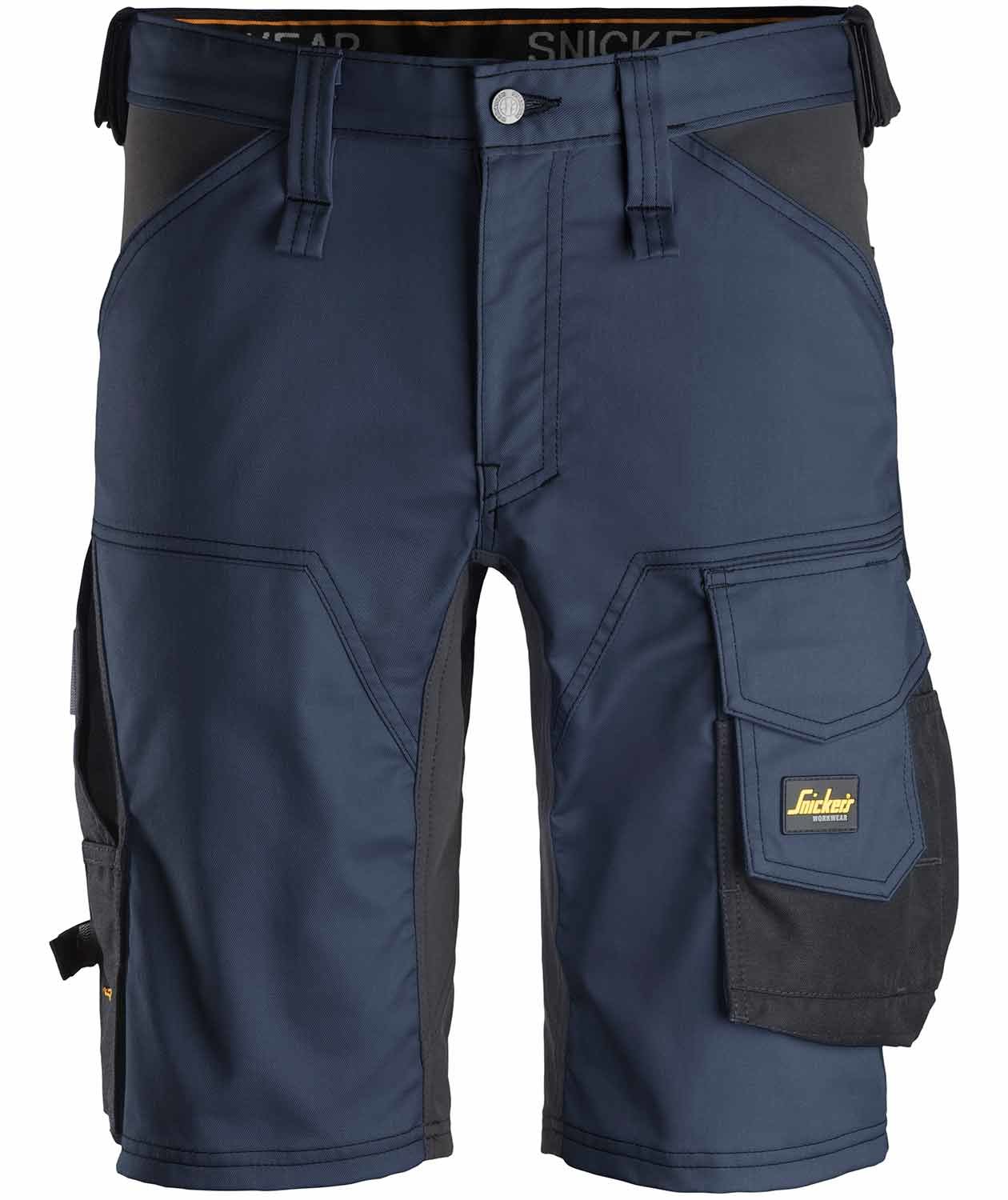 Snickers AllroundWork work shorts 6143, Navy/Black, Navy/Black, swatch