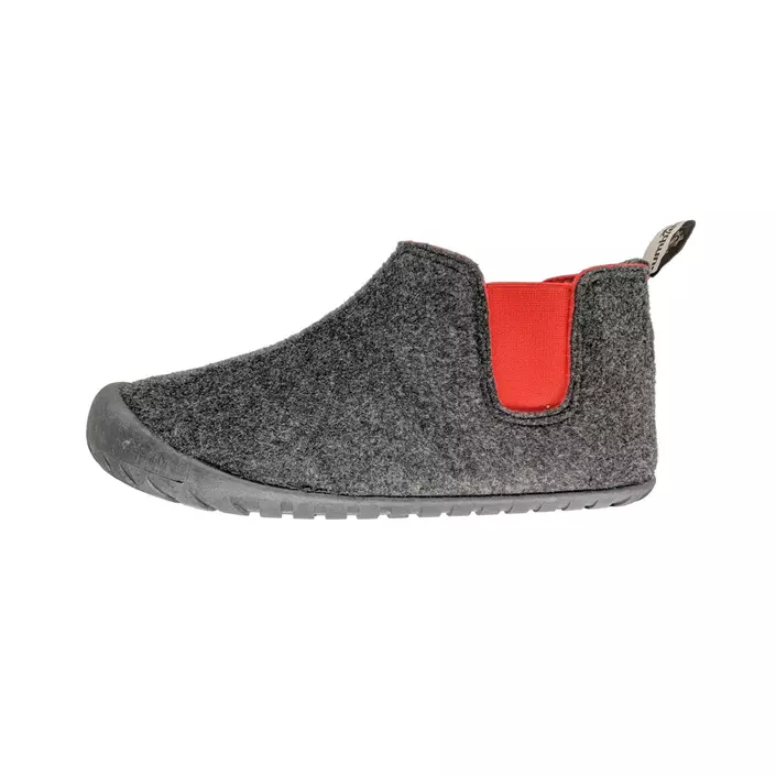 Gumbies Brumby Slipper Boot tofflor, Charcoal/Red, large image number 2