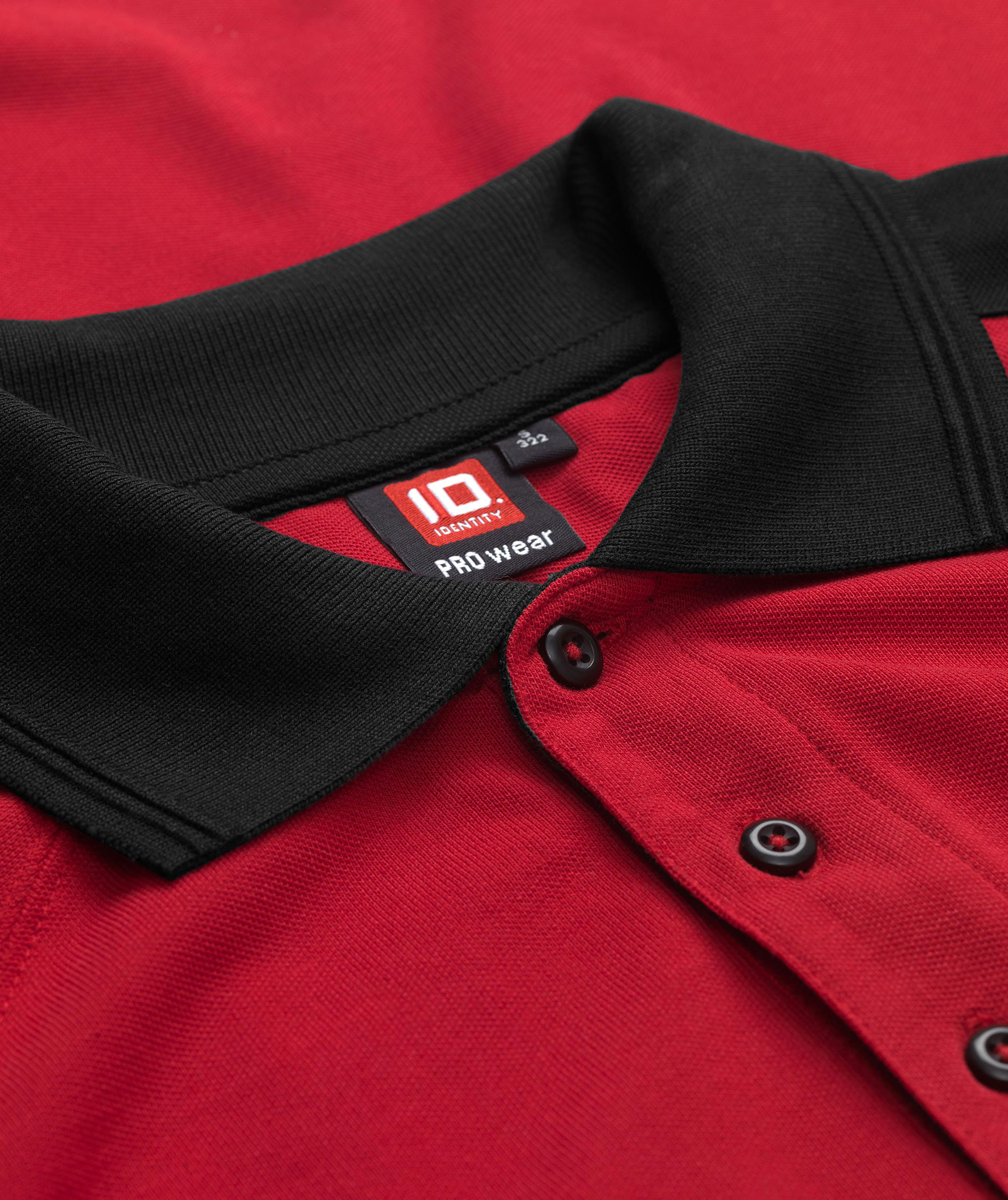 ID Pro Wear Kontrast Poloshirt, Rot, Rot, large image number 3