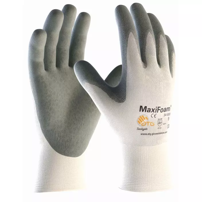 ATG MaxiFoam® 34-800 work gloves, White, large image number 0