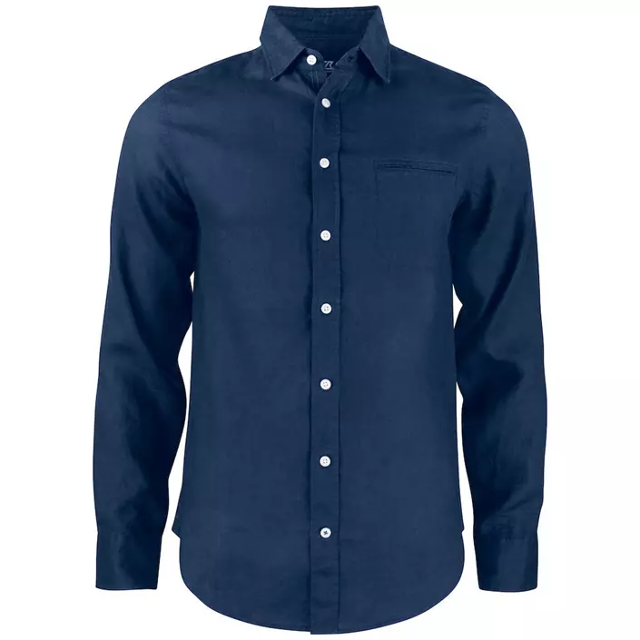 Cutter & Buck Summerland Modern fit linen shirt, Navy, large image number 0