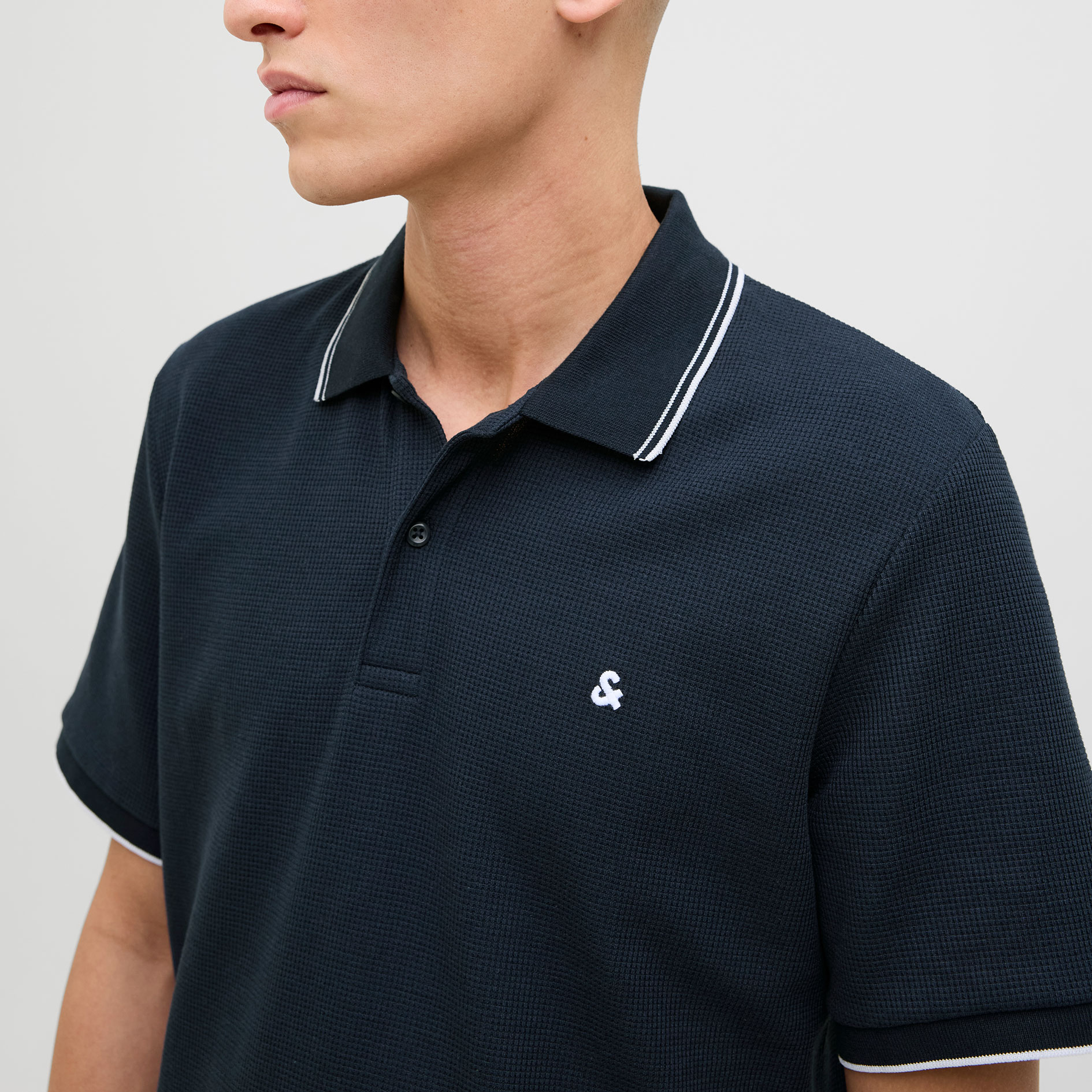 Jack & Jones JJEAUSTIN Polo shirt, Sky Captain, large image number 3