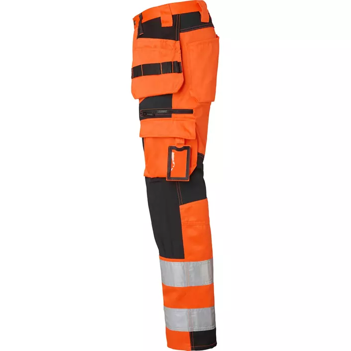 Top Swede craftsman trousers 236, Hi-Vis Orange/Black, large image number 3
