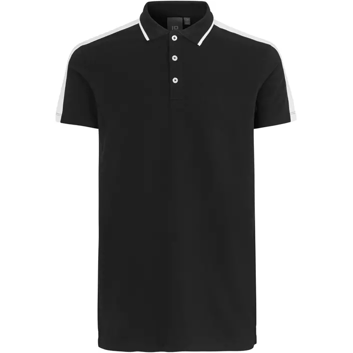 ID Polo T-shirt, Sort, large image number 0
